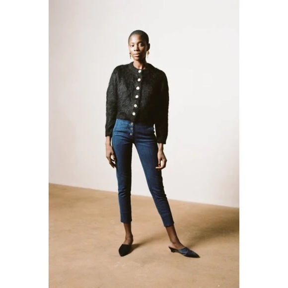 New Maria Stanley high rise straight leg minimalist style jeans Size 0 - Picture 1 of 10